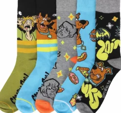 Scooby-Doo! - Scooby Gang Men's Crew Socks 5-Pack (Shoe Size 8-12)