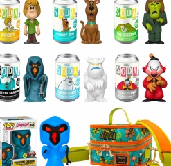 Scooby-Doo - Scooby-Doo, Shaggy, The Creeper, Phantom Shadow, Ghost Clown & Snow Ghost Vinyl SODA Figure in Collector Can 6-Pack with Cooler Bag & Phantom Shadow Glow Pop! (Funko / Popcultcha Exclusive)