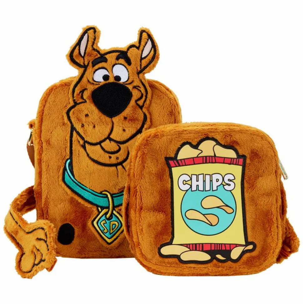 Scooby-Doo - Snacks Plush Cosplay 8" Faux Leather Crossbuddies Bag