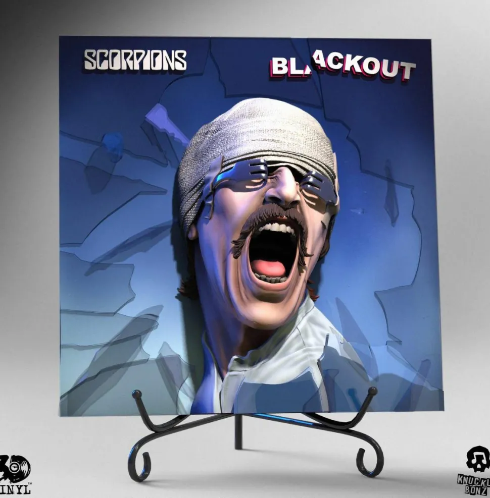 Scorpions - Blackout Album Art 3D Vinyl 12” Statue