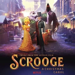 Scrooge: A Christmas Carol (2022) - Music from the Netflix Film LP Vinyl Record (Blue & Black Smoke Coloured Vinyl)