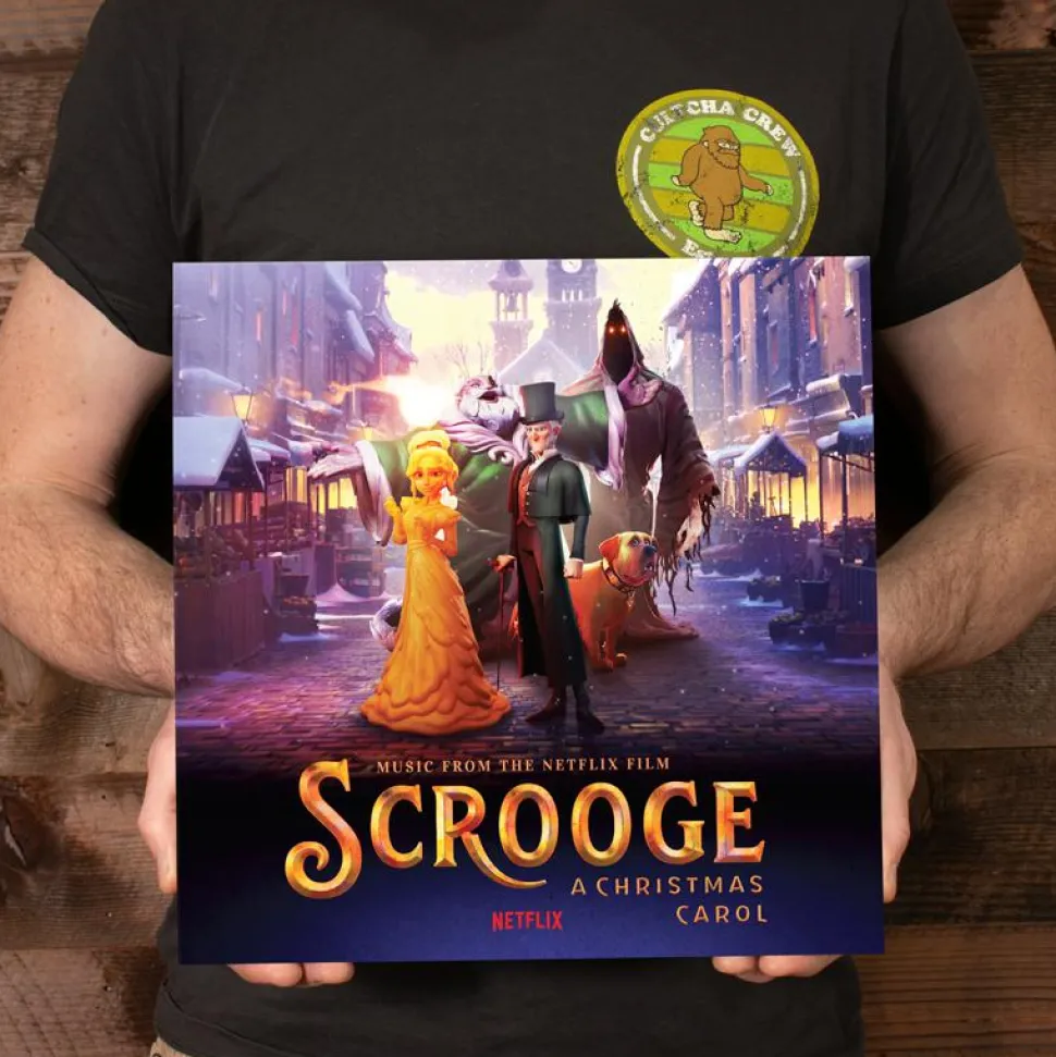 Scrooge: A Christmas Carol (2022) - Music from the Netflix Film LP Vinyl Record (Blue & Black Smoke Coloured Vinyl)