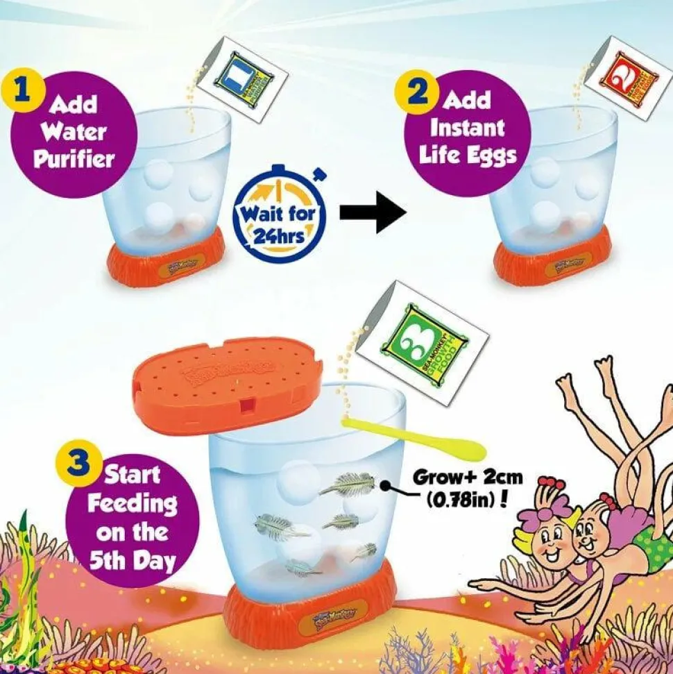 Sea-Monkeys - The Original Sea-Monkeys Ocean-Zoo Playset (Lucky Dip)
