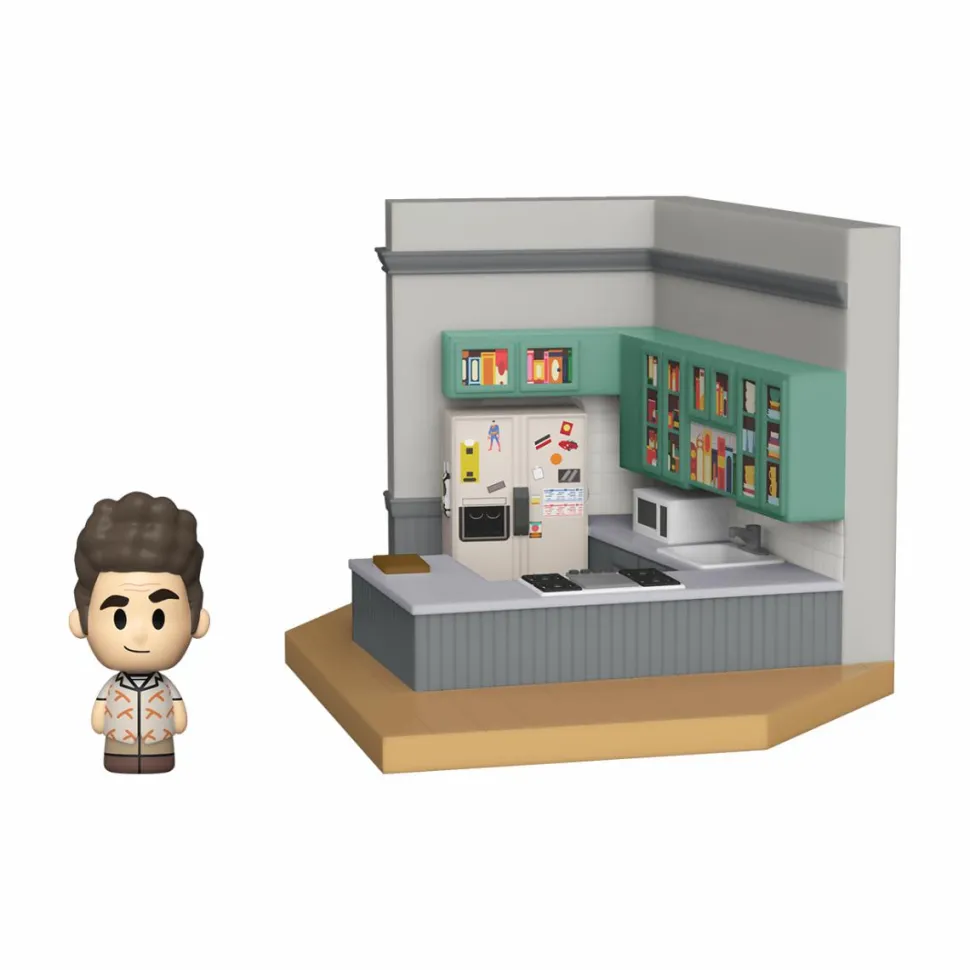 Seinfeld - Kramer with Jerry’s Apartment Diorama Mini Moments Vinyl Figure