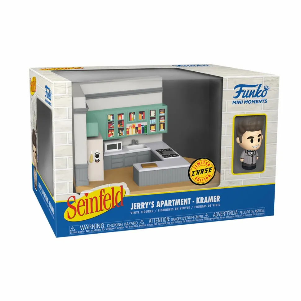 Seinfeld - Kramer with Jerry’s Apartment Diorama Mini Moments Vinyl Figure