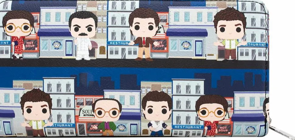 Seinfeld - Pop! City Scene 8” Faux Leather Zip-Around Wallet