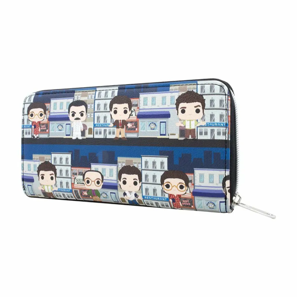 Seinfeld - Pop! City Scene 8” Faux Leather Zip-Around Wallet