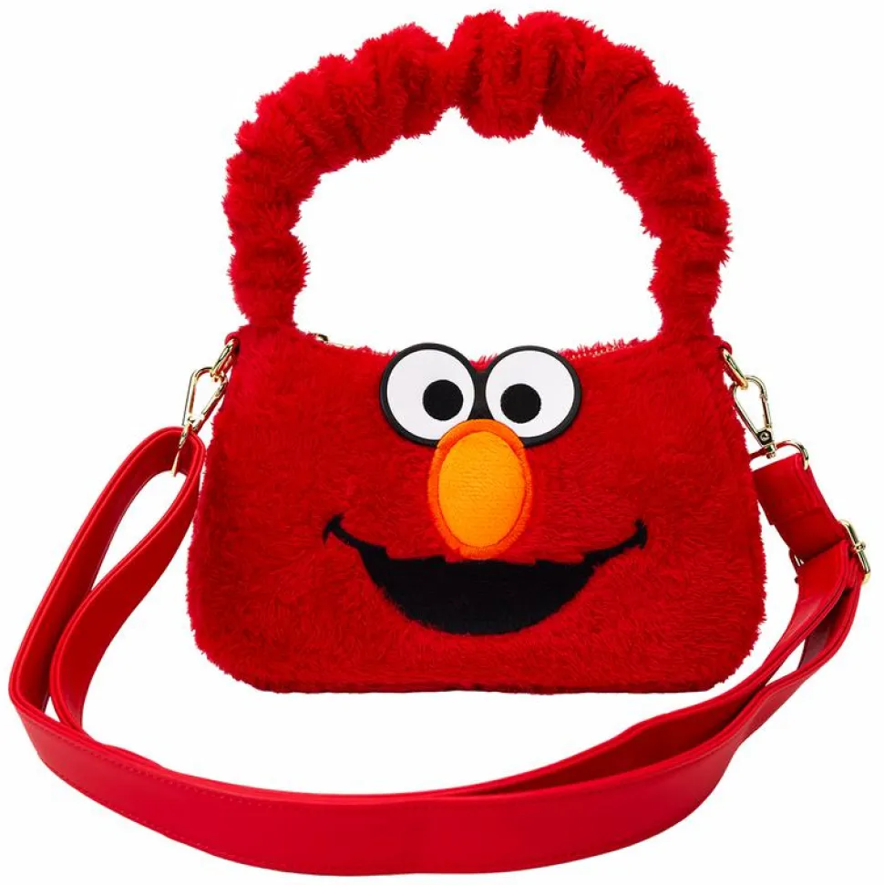 Sesame Street - Elmo Plush 6" Faux Leather Crossbody Bag