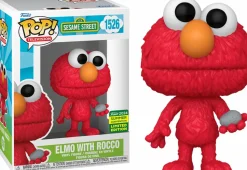 Sesame Street - Elmo with Rocco Pop! Vinyl Figure (2024 Summer Convention Exclusive) (Popcultcha Exclusive)