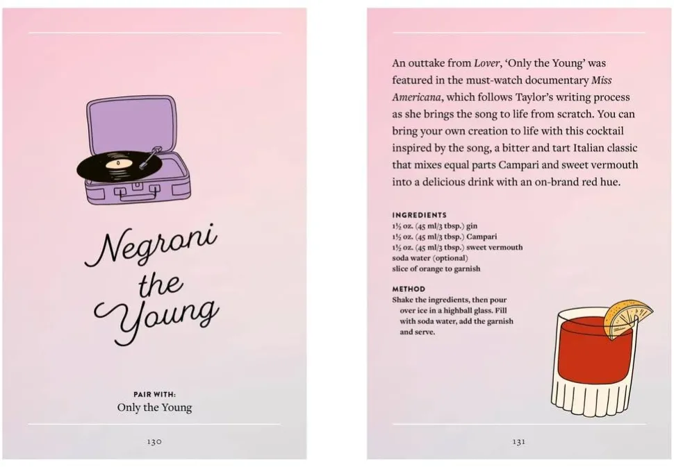 Shake It Up: Delicious Cocktails Inspired by the Music of Taylor Swift Hardcover Book