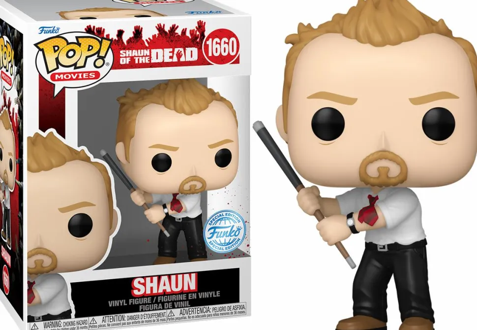 Shaun of the Dead - Shaun with Pool Cue Pop! Vinyl Figure