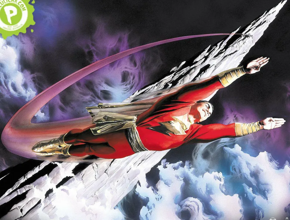 Shazam! - SHAZAM! The World’s Mightiest Mortal Fine Art Print by Alex Ross