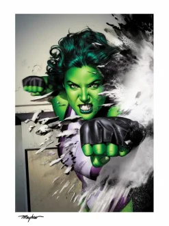 She-Hulk - She-Hulk Fine Art Print by Mike Mayhew