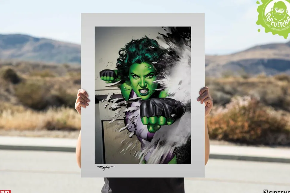 She-Hulk - She-Hulk Fine Art Print by Mike Mayhew