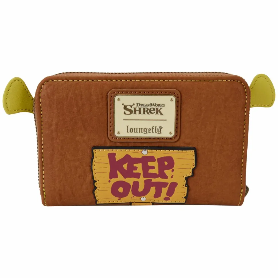 Shrek - Keep Out Cosplay 4" Faux Leather Zip-Around Wallet