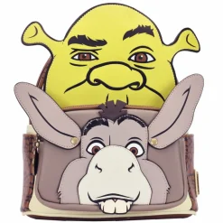 Shrek - Shrek & Donkey Cosplay 10" Faux Leather Mini Backpack