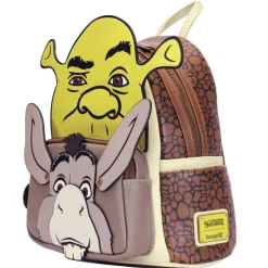 Shrek - Shrek & Donkey Cosplay 10" Faux Leather Mini Backpack