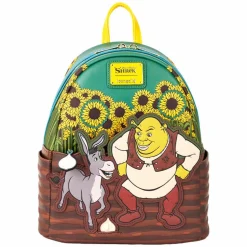Shrek - Shrek & Donkey Sunflower Field 10" Faux Leather Mini Backpack