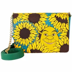Shrek - Shrek & Donkey Sunflower Field 6" Faux Leather Crossbody Bag