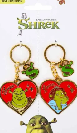 Shrek - Shrek and Fiona Bestie Enamel Keychain 2-Pack