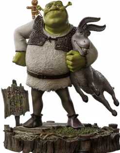 Shrek - Shrek, Donkey & The Gingerbread Man Deluxe 1/10th Scale Statue
