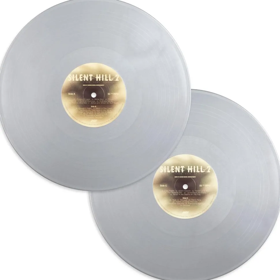 Silent Hill 2 - Original Video Game Soundtrack 2xLP Vinyl Record (Silver Coloured Vinyl)