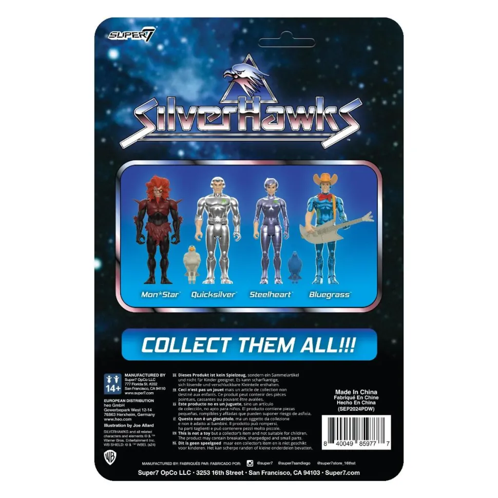 SilverHawks (1986) - Bluegrass (Toy Version) ReAction 3.75" Action Figure (Wave 1)