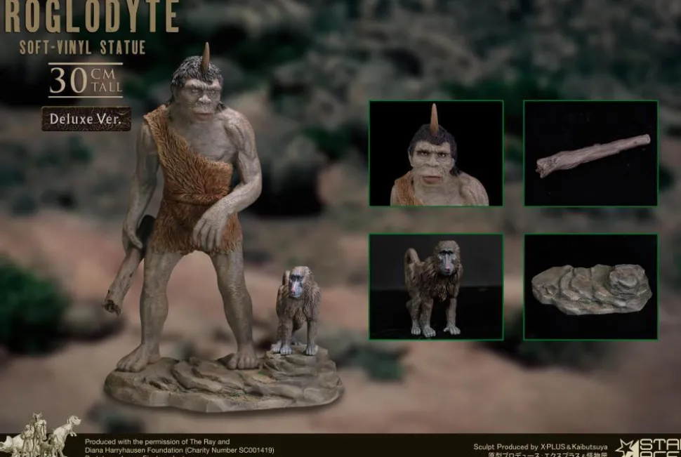 Sinbad and the Eye of the Tiger (1977) - Troglodyte Ray Harryhausen Deluxe 12" Soft Vinyl Statue