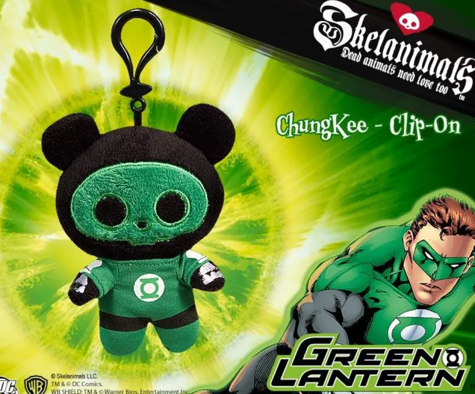 Skelanimals - Green Lantern Chungkee 4 Clip-On Plush
