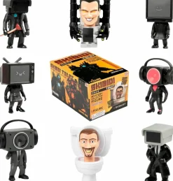 Skibidi Toilet - Mystery Collector Figure Series 01 Blind Box Vinyl Figure (Display of 9)