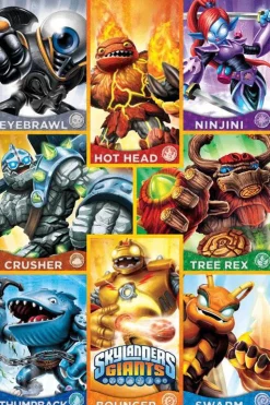 Skylanders - Skylanders Giants - Orange Character Squares Poster