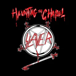 Slayer - Haunting the Chapel EP Vinyl Record (Red/White Marbled Coloured Vinyl)