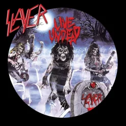 Slayer - Live Undead EP Vinyl Record (Blue/Black Coloured Split Vinyl)