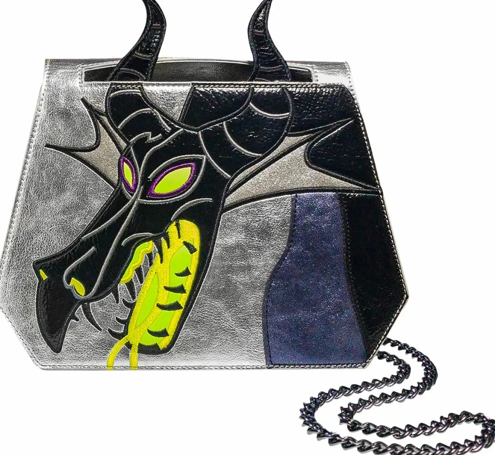 Sleeping Beauty (1959) - Maleficent 9” Faux Leather Crossbody Handbag