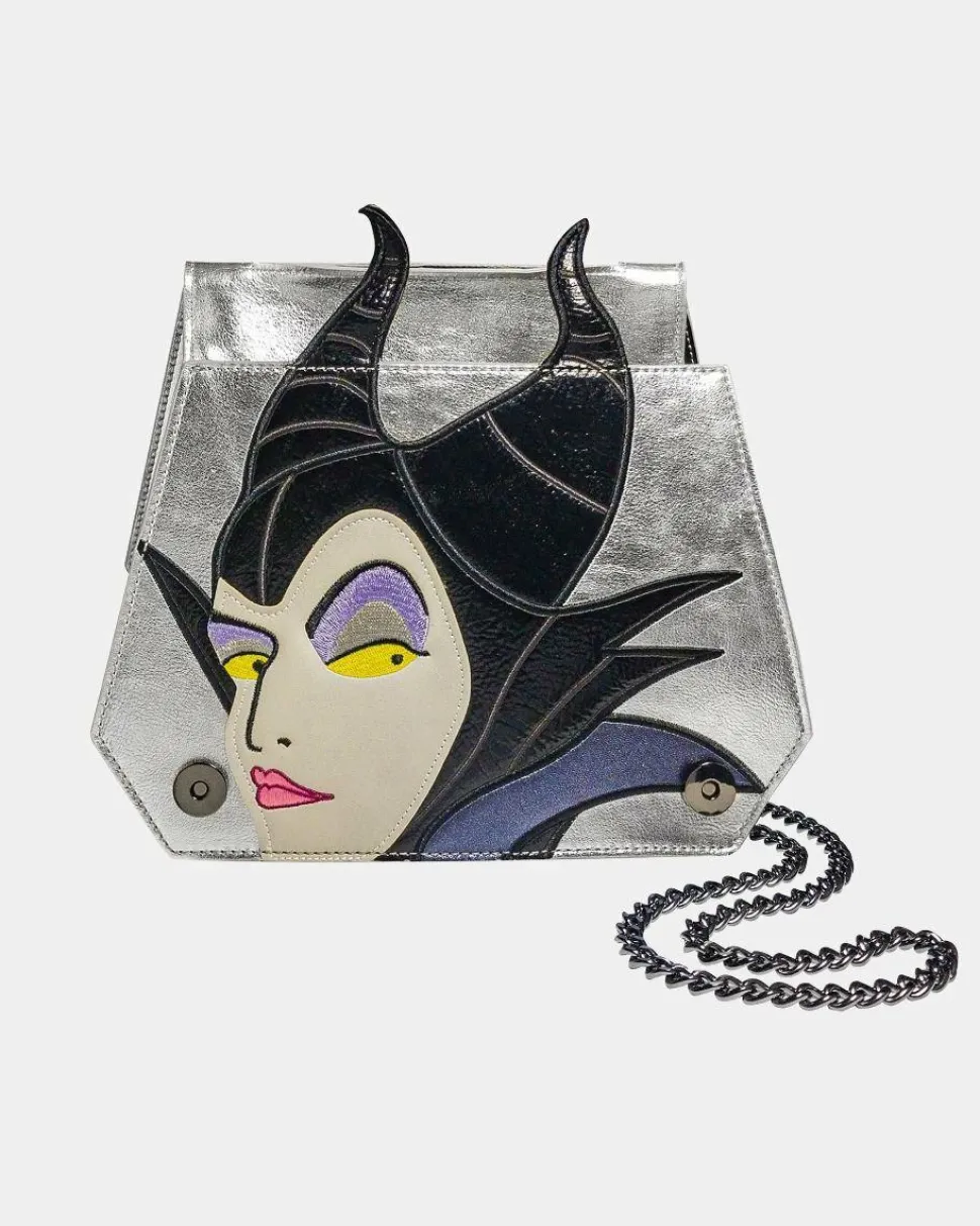 Sleeping Beauty (1959) - Maleficent 9” Faux Leather Crossbody Handbag