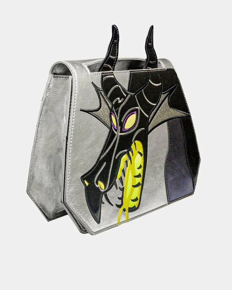 Sleeping Beauty (1959) - Maleficent 9” Faux Leather Crossbody Handbag