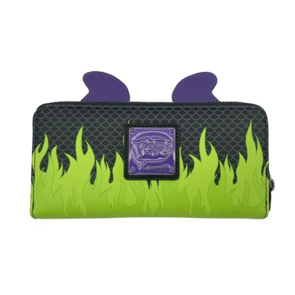 Sleeping Beauty (1959) - Pop! Maleficent Dragon Cosplay 4” Faux Leather Zip-Around Wallet