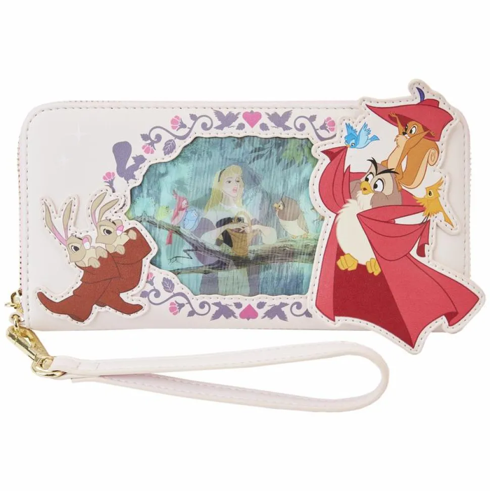Sleeping Beauty (1959) - Princess Lenticular Series 4” Faux Leather Wristlet
