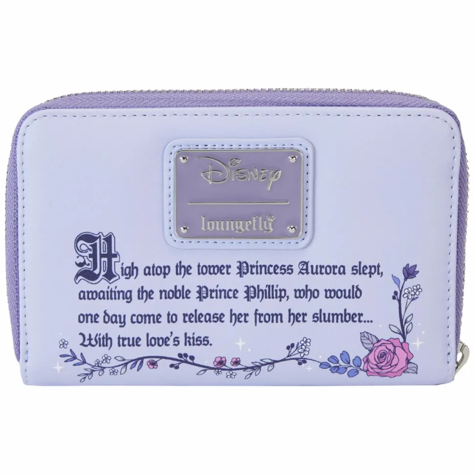 Sleeping Beauty (1959) - 65th Anniversary Floral Scene 4" Faux Leather Zip-Around Wallet