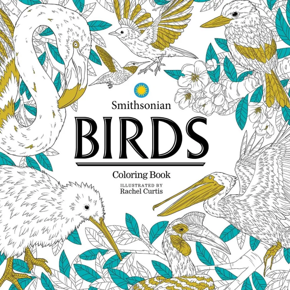 Smithsonian - Birds Colouring Book by Rachel Curtis Paperback