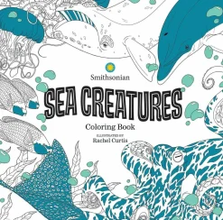 Smithsonian - Sea Creatures Colouring Book by Rachel Curtis Paperback