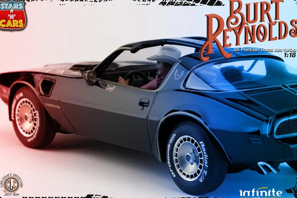 Smokey and the Bandit (1977) - Burt Reynolds as Bo "The Bandit" Darville in Pontiac Firebird Trans Am 1/18th Scale Replica Statue