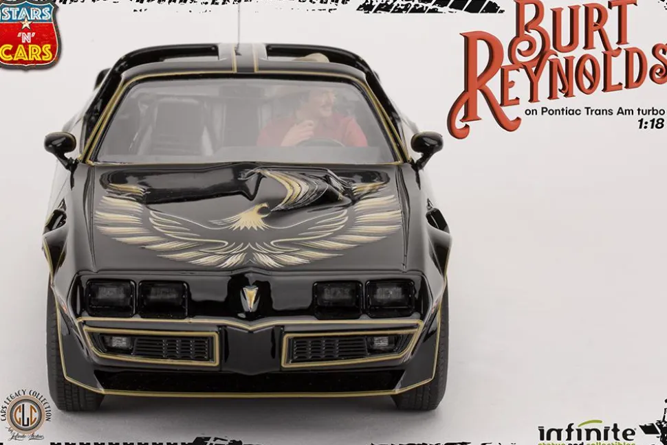 Smokey and the Bandit (1977) - Burt Reynolds as Bo "The Bandit" Darville in Pontiac Firebird Trans Am 1/18th Scale Replica Statue