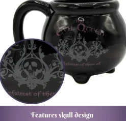 Snow White and the Seven Dwarfs (1937) - The Evil Queen Black Kettle 3D Sculpted Ceramic Mug