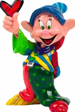 Snow White and The Seven Dwarfs - Dopey 8” Statue by Romero Britto
