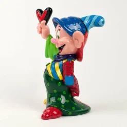 Snow White and The Seven Dwarfs - Dopey 8” Statue by Romero Britto