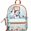 Snow White and the Seven Dwarfs (1937) - Floral 10” Faux Leather Mini Backpack