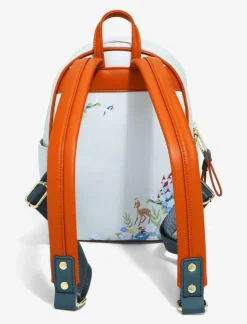 Snow White and the Seven Dwarfs (1937) - Floral 10” Faux Leather Mini Backpack