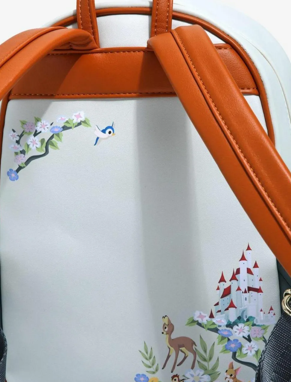 Snow White and the Seven Dwarfs (1937) - Floral 10” Faux Leather Mini Backpack