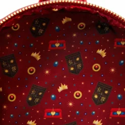 Snow White and the Seven Dwarfs (1937) - Evil Queen Throne 10” Faux Leather Mini Backpack